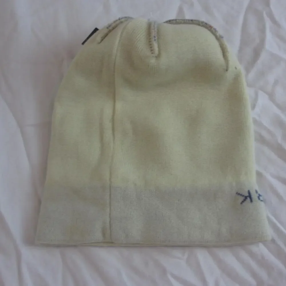 Locale Glacier National Park Beanie/Winter Hat Red/Cream/Blue Fair Isle Cuff/Pom
